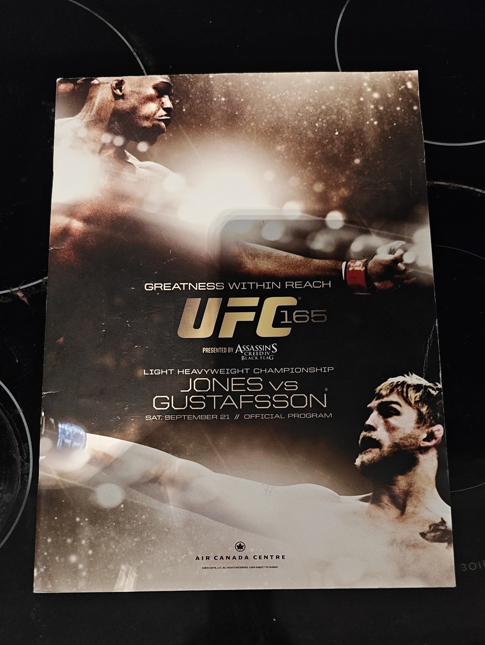 UFC 165 Jones vs Gustafsson Official Event Program - UFC